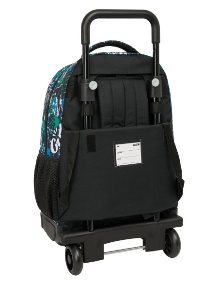 MOCHILA GDE. C/RUEDAS COMPACT EXTRAIBLE SAFTA GRAFFITI "GO"