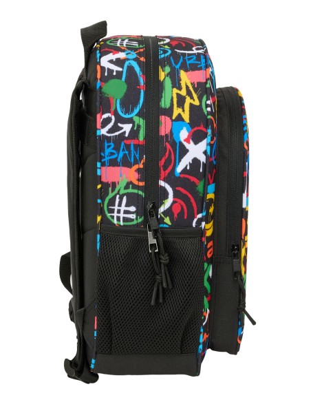 MOCHILA JUNIOR ADAPT.CARRO SAFTA GRAFFITI "COLORS"