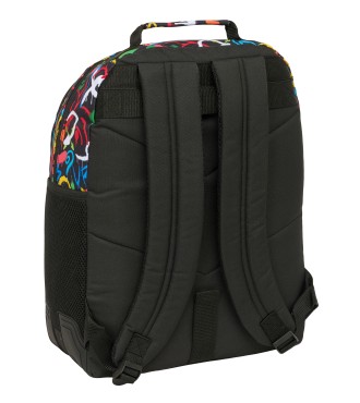 MOCHILA DOBLE ADAPT.CARRO SAFTA GRAFFITI "COLORS" 2
