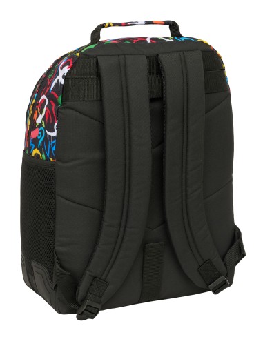 MOCHILA DOBLE ADAPT.CARRO SAFTA GRAFFITI "COLORS"