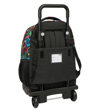 MOCHILA GDE. C/RUEDAS COMPACT EXTRAIBLE SAFTA GRAFFITI "COLORS" 2