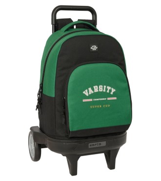 MOCHILA GDE. C/RUEDAS COMPACT EVOL. EXT. BLACKFIT8 "VARSITY"