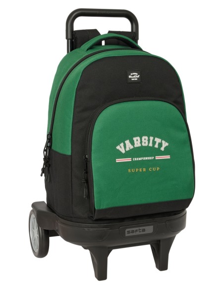 MOCHILA GDE. C/RUEDAS COMPACT EVOL. EXT. BLACKFIT8 "VARSITY"