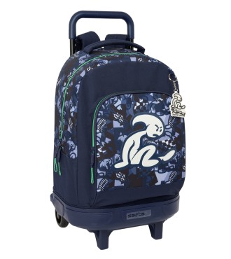 MOCHILA GDE. C/RUEDAS COMPACT EXTRAIBLE EL NIÑO "NAVY"