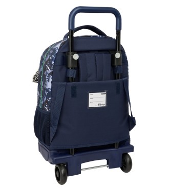 MOCHILA GDE. C/RUEDAS COMPACT EXTRAIBLE EL NIÑO "NAVY" 2