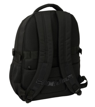 MOCHILA CROSS DOBLE SAFTA NEGRO 2