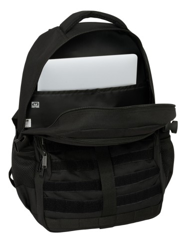 MOCHILA CROSS DOBLE SAFTA NEGRO