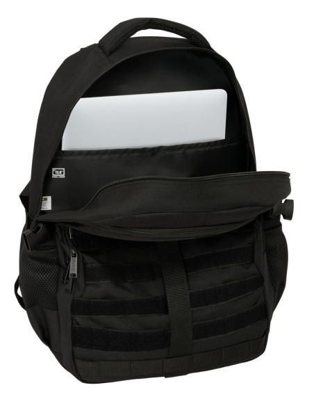 MOCHILA CROSS DOBLE SAFTA NEGRO