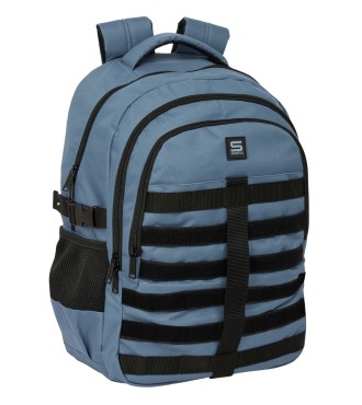 MOCHILA CROSS DOBLE SAFTA GRAFITO