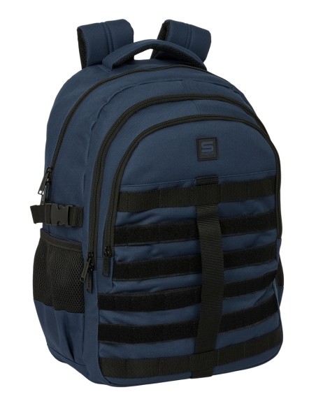 MOCHILA CROSS DOBLE SAFTA AZUL