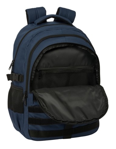 MOCHILA CROSS DOBLE SAFTA AZUL