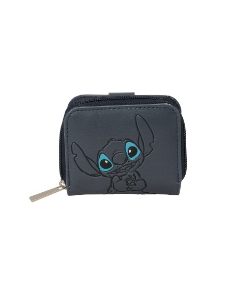 MONEDERO BILLETERA STITCH "GRAY"
