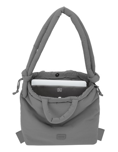BOLSO MOCHILA MOOS CAPSULA ACOLCHADO "GREY"