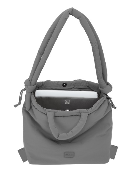 BOLSO MOCHILA MOOS CAPSULA ACOLCHADO "GREY"