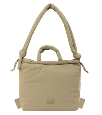 BOLSO MOCHILA MOOS CAPSULA ACOLCHADO "BEIGE"