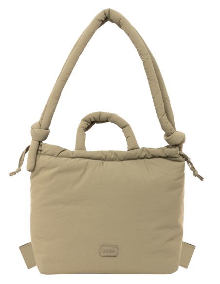 BOLSO MOCHILA MOOS CAPSULA ACOLCHADO "BEIGE"