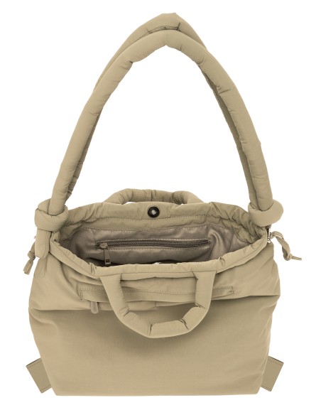 BOLSO MOCHILA MOOS CAPSULA ACOLCHADO "BEIGE"
