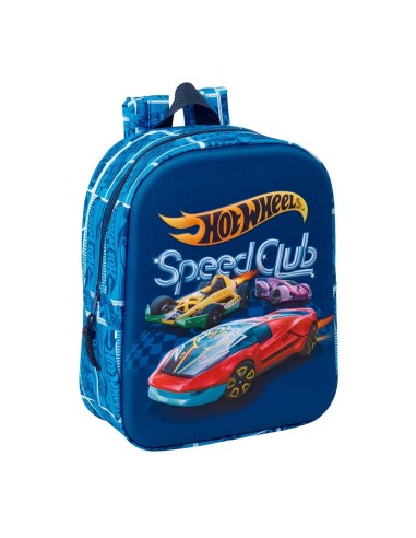 MOCHILA GUARDERIA 3D HOT WHEELS