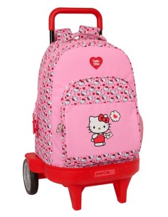 MOCHILA GDE. C/RUEDAS COMPACT EVOL. EXT. HELLO KITTY Moch...