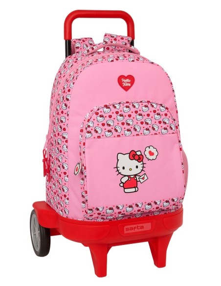 MOCHILA GDE. C/RUEDAS COMPACT EVOL. EXT. HELLO KITTY Moch...