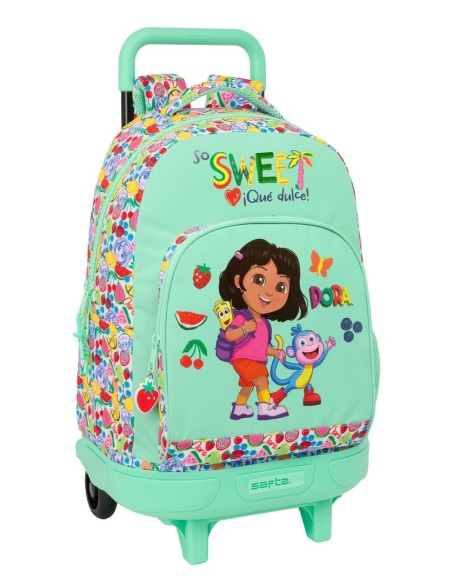 MOCHILA GDE. C/RUEDAS COMPACT EXTRAIBLE DORA Mochilas Esc...