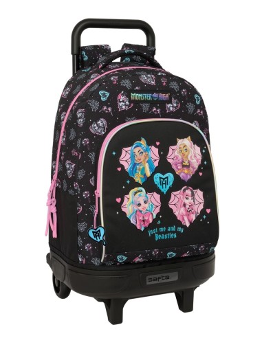 MOCHILA GDE. C/RUEDAS COMPACT EXTRAIBLE MONSTER HIGH Moch...