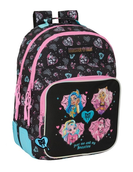 MOCHILA DOBLE ADAPT.CARRO MONSTER HIGH Mochilas Escolares...