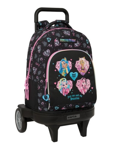 MOCHILA GDE. C/RUEDAS COMPACT EVOL. EXT. MONSTER HIGH Moc...