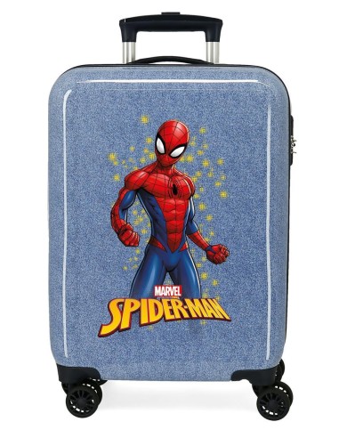 TROLLEY ABS 55CM.4R. SPIDERMAN REAL DENIM