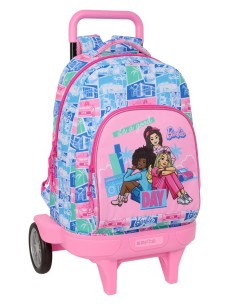 MOCHILA GDE. C/RUEDAS COMPACT EVOL. EXT. BARBIE Mochilas ...