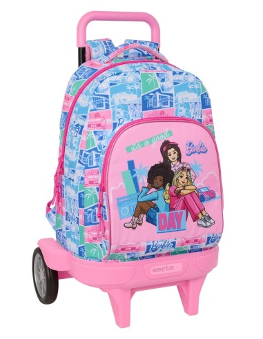 MOCHILA GDE. C/RUEDAS COMPACT EVOL. EXT. BARBIE Mochilas ...