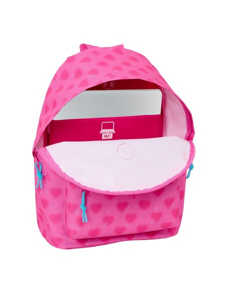MOCHILA PARA PORTATIL 14,1" BARBIE "CORAZONES" Mochilas p...