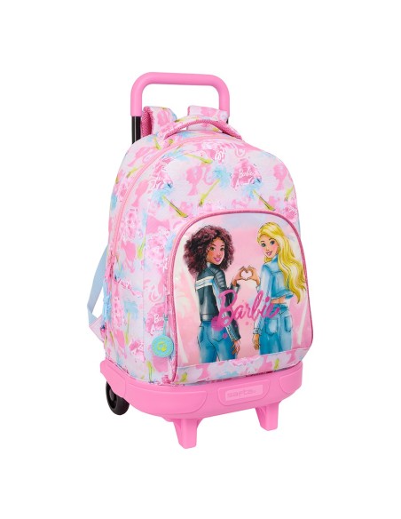 MOCHILA GDE. C/RUEDAS COMPACT EXTRAIBLE BARBIE "PAINTERLY...