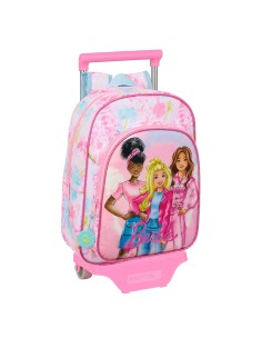 MOCH 185+CARRO 705 BARBIE "PAINTERLY" Mochilas Pre Escola...