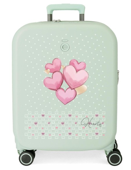 9969121 TROLLEY ABS 55CM.4R. ENSO HEARTS MENTA