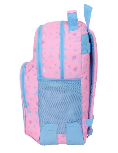 MOCHILA DOBLE ADAPT.CARRO STITCH "BRIGHT" Mochilas Escola...