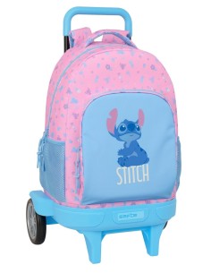 MOCHILA GDE. C/RUEDAS COMPACT EVOL. EXT. STITCH "BRIGHT" ...