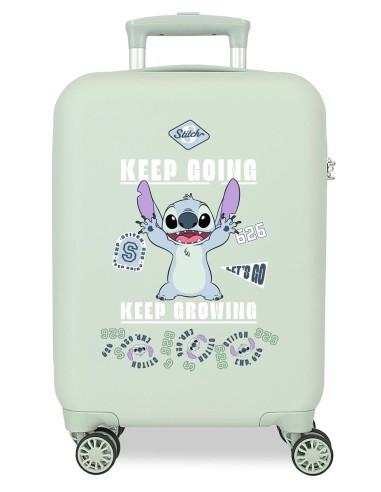 4361311 TROLLEY ABS 50 CM. 4R. STITCH KEEP GOING MENTA