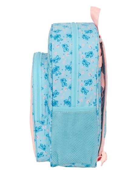 MOCHILA INFANTIL BOLSILLOS ADAPT.CARRO STITCH "OHANA" Nue...