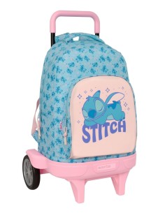 MOCHILA GDE. C/RUEDAS COMPACT EVOL. EXT. STITCH "OHANA" M...
