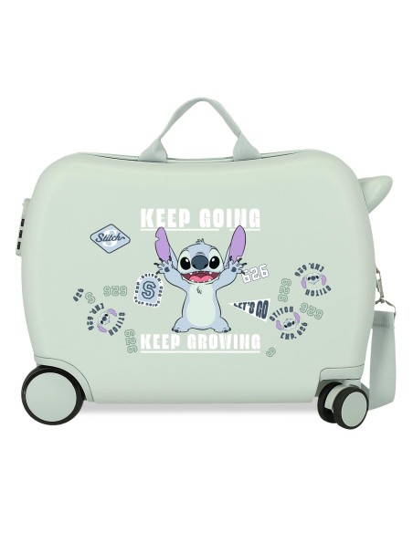 4369811 MALETA INF.ABS 4R.(2 MULTI.) 50CM. STICH KEEP GOING