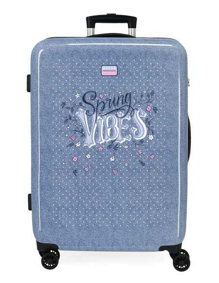 3261241 TROLLEY ABS 65CM.4R MOVOM SPRING VIBES DENIM