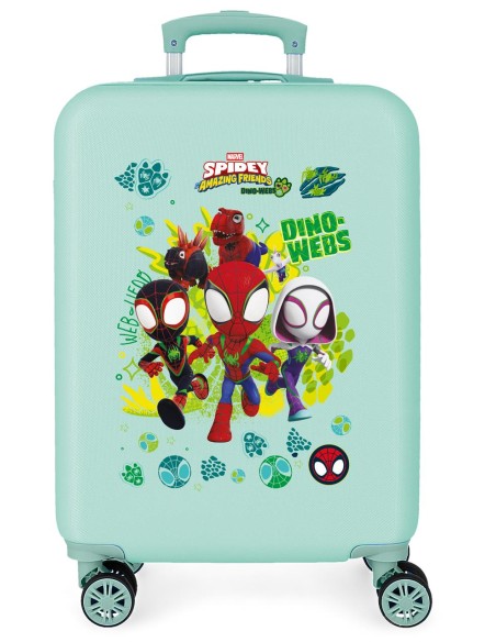 4221111 TROLLEY ABS 55CM. 4R. DINO-WEBS TURQUESA