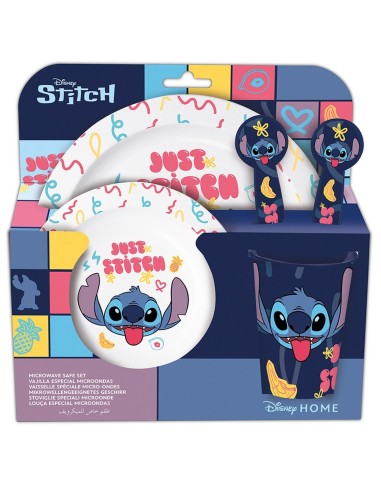 SET MICRO KIDS 5 PIEZAS EN ESTUCHE STITCH "SWEET" Complem...