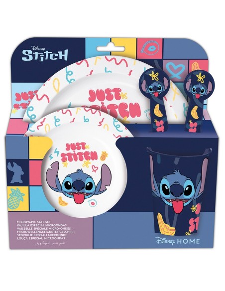 SET MICRO KIDS 5 PIEZAS EN ESTUCHE STITCH "SWEET" Complem...