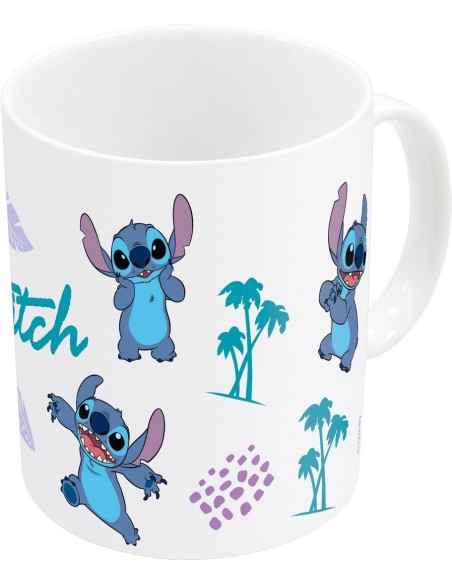 TAZA CERÁMICA 325ml EN CAJA REGALO STITCH LEAVES PATTERN ...