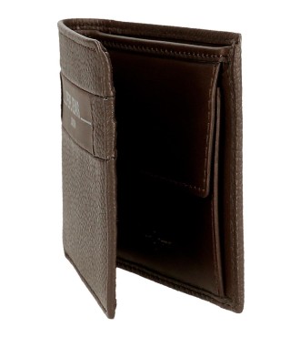 7887132 BILLETERO PJL CHECKBOX MARRON