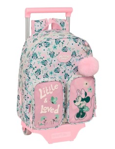 MOCH 609+CARRO 705 MINNIE MOUSE "MINTY" Mochilas Guarderí...