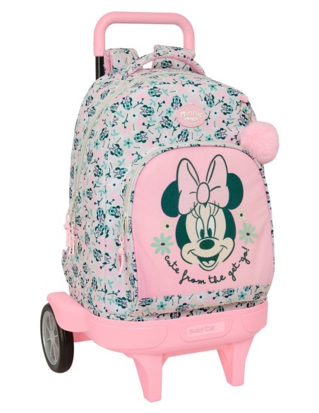 MOCHILA GDE. C/RUEDAS COMPACT EVOL. EXT. MINNIE MOUSE "MI...