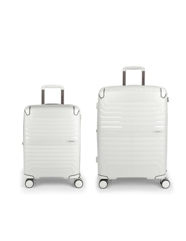 Set 2 Maletas C22-M  Gabol Crosby Blanco